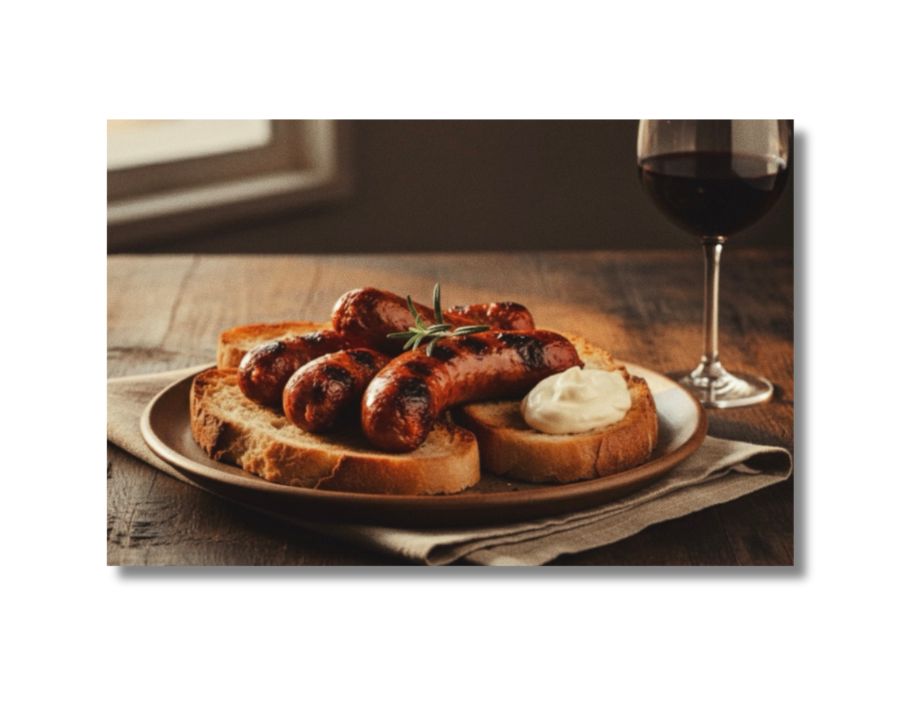 Receta longaniza roja asada 