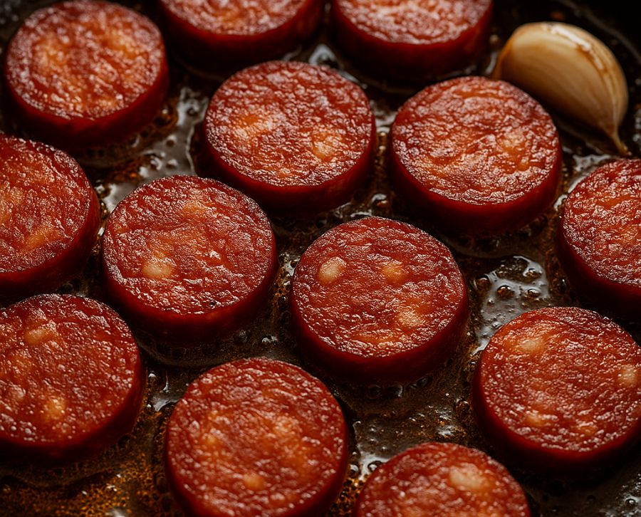 huevos con chorizo La Capsana 