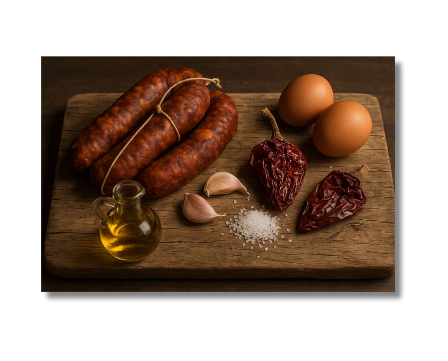 Recetas huevos con chorizo La Capsana